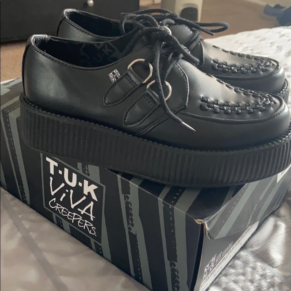 T.U.K womens viva mondo creepers